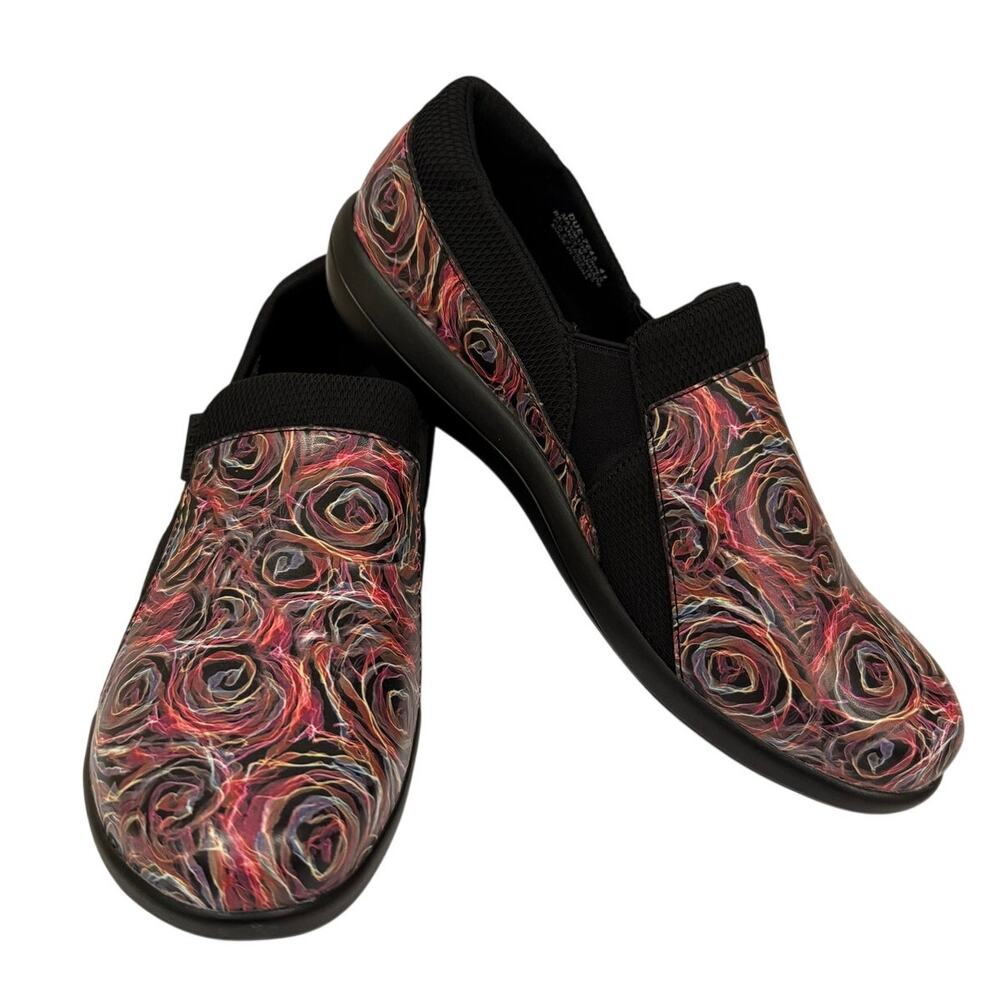 Alegria Duette DUE-7645 Women 41 Floral Nursing Work Comfort Shoes Unworn W 10.5